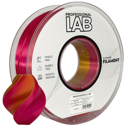 Silk PLA Dual Color pink/gold